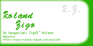 roland zigo business card